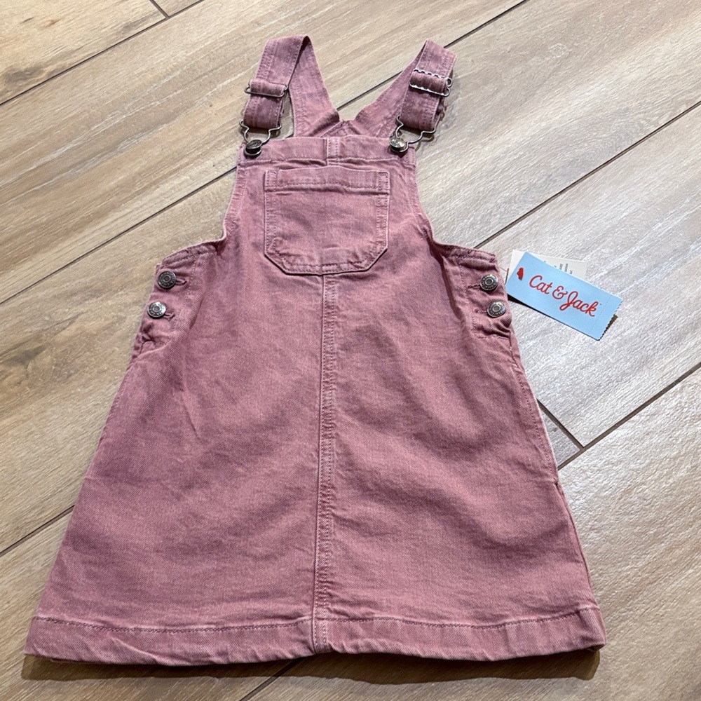 Cat & Jack Mauve Kids Overall Dress
